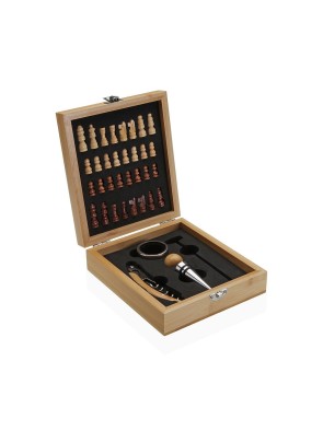 WINE SET OF 4 ACCESSORIES WITH CHESS SET MODEL ABRI 2