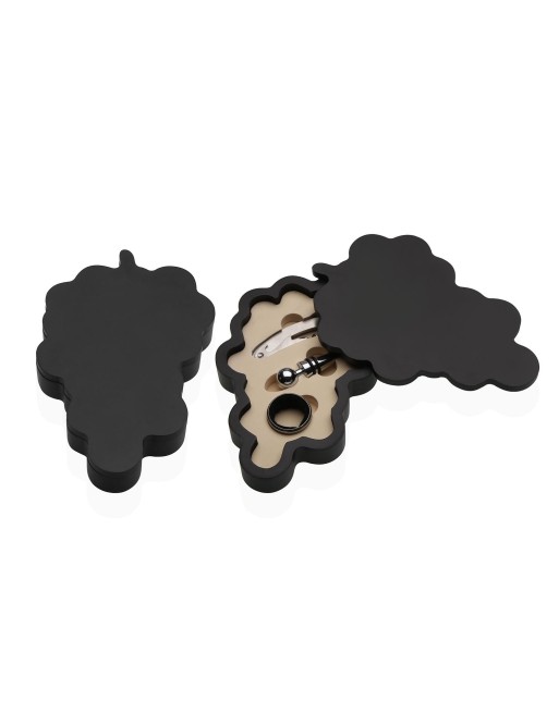 SET À VIN AVEC 3 ACCESSOIRES MODÈLE RAISINS SET À VIN AVEC 3 ACCESSOIRES MODÈLE RAISINS