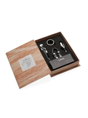 LOT DE 4 ACCESSOIRES POUR LE VIN CO ÉCHIQUIER MODÈLE ABRI 5