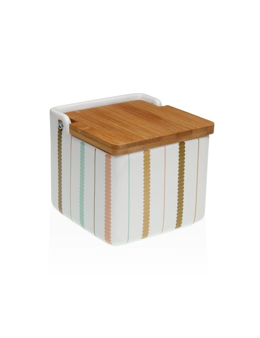 SALIÈRE MODÈLE LINÉAIRE EN BAMBOU DEB AVEC COUVERCLE SALIÈRE MODÈLE LINÉAIRE EN BAMBOU DEB AVEC COUVERCLE