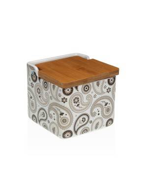 SALIÈRE AVEC COUVERCLE EN BAMBOU MODÈLE NOIRA