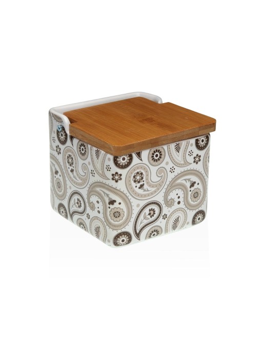 SALIÈRE AVEC COUVERCLE EN BAMBOU MODÈLE NOIRA