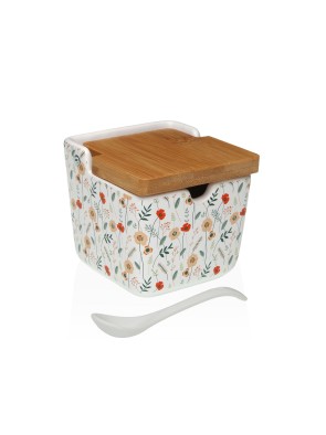 AZUCARERO CON TAPA DE BAMBÚ MODELO MIREA