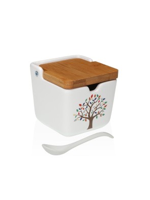 SUCRIER AVEC COUVERCLE EN BAMBOU MODÈLE NATURAE