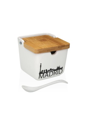 AZUCARERO CON TAPA DE BAMBÚ MODELO MADRID CIUDAD