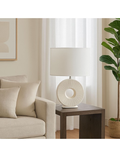 MARA BLANCA CERAMIC TABLE LAMP