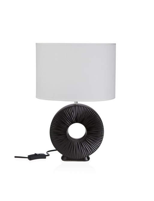 LÁMPARA DE MESA DE CERAMICA MODELO MARA NEGRA