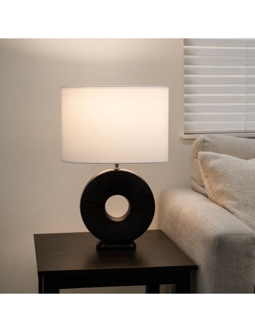 MARA BLACK CERAMIC TABLE LAMP MODEL