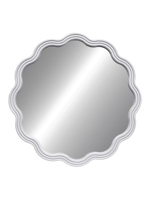 ROUND MIRROR MODEL SERPELLA WHITE