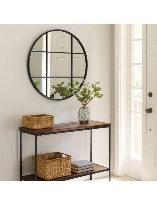 ESPEJO REDONDO MODELO ALBA NEGRO ESPEJO REDONDO MODELO ALBA NEGRO