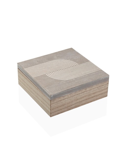 SQUARE WOODEN BOX WITH 4 COMPARTMENTS MODEL AERINA 20CM SQUARE WOODEN BOX WITH 4 COMPARTMENTS MODEL AERINA 20CM