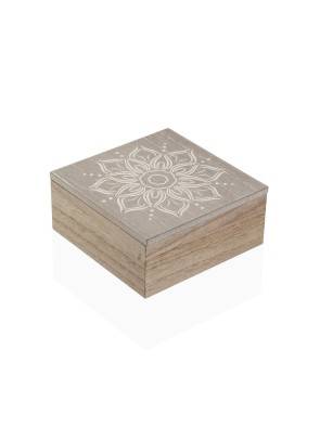 HOLZKISTE MIT 4 FÄCHERN MODELL CARIS 16CM