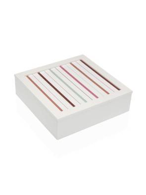 QUADRATISCHES HÖLZERNES SCHMUCKKÄSTCHEN LINEARES MODELL