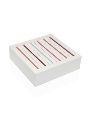 SQUARE WOODEN JEWELRY BOX LINEAR MODEL