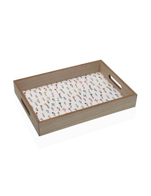 BANDEJA DE MADERA MODELO FLORA 34CM BANDEJA DE MADERA MODELO FLORA 34CM