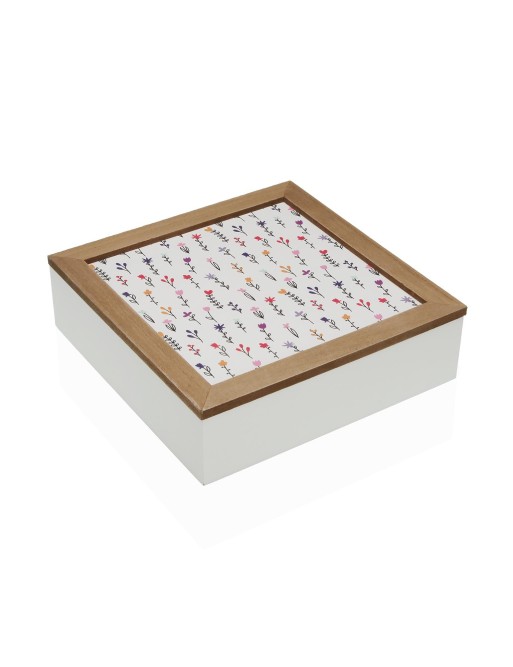 SQUARE WOODEN JEWELRY BOX MODEL FLORA