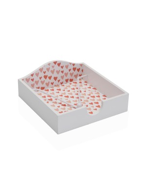 SERVILLETERO DE MADERA MODELO CUORE