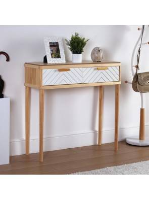 CONSOLA CON 2 CAJONES MODELO KIORA 78x80,5x30 CM