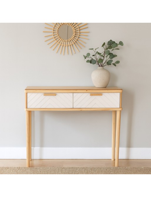 CONSOLE WITH 2 DRAWERS MODEL KIORA 78x100x30 CM