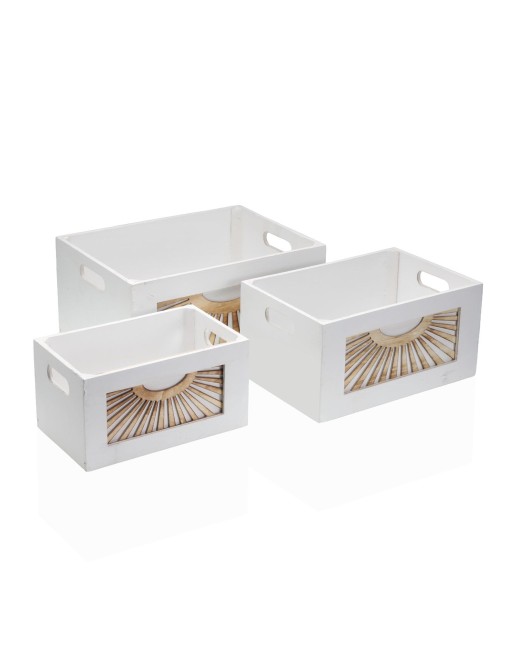 SET MIT 3 HOLZKISTEN MODELL MYRA