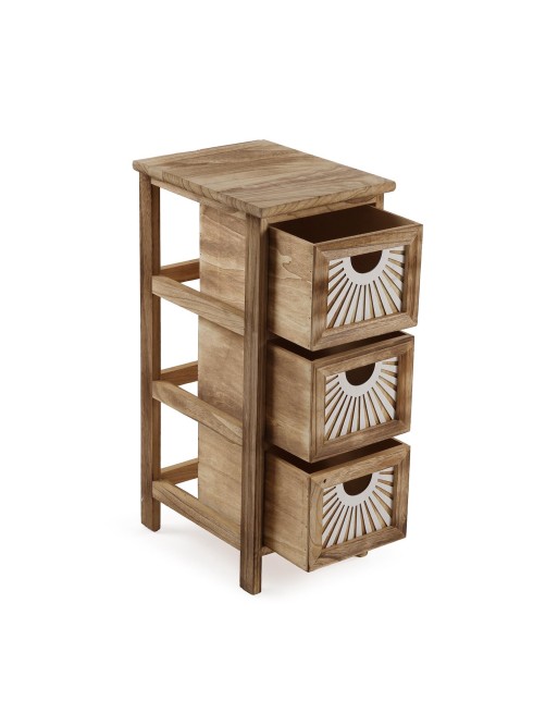 COMMODE DE SALLE DE BAIN À TROIS TIROIRS MODÈLE MYRA BROWN