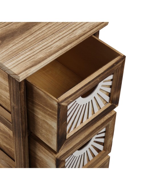 BATHROOM CHEST OF DRAWERS WITH THREE DRAWERS MODEL MYRA BROWN