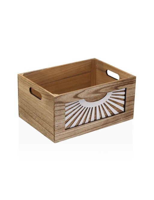 SET DE 3 CAJAS DE MADERA MODELO MYRA MARRÓN