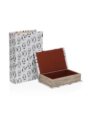 SET MIT 2 AUFBEWAHRUNGSBÜCHERN MODELLKATZEN