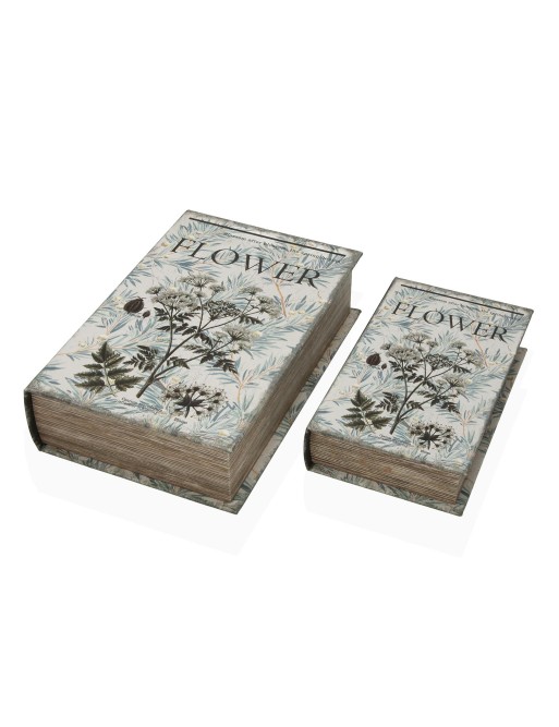 LOT DE 2 LIVRES DE DÉCORATION MODÈLE FLORALIA