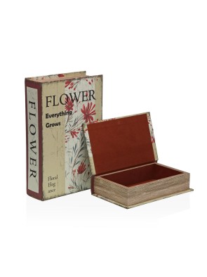 SET OF 2 DECORATION BOOKS FLORECE MODEL