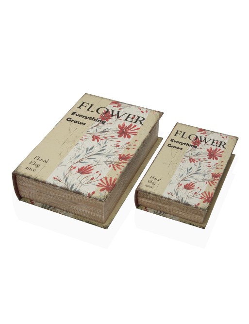SET OF 2 DECORATION BOOKS FLORECE MODEL