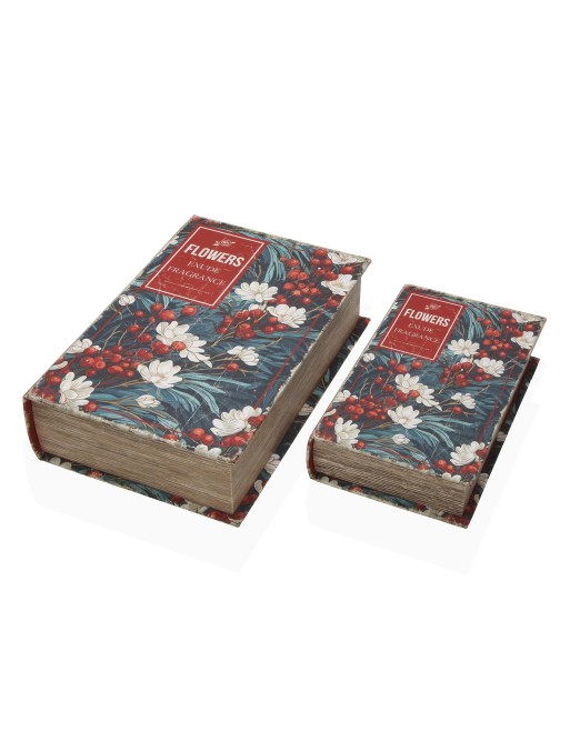 SET DE 2 LIBROS DE DECORACION MODELO FLOWER FRAGANCE