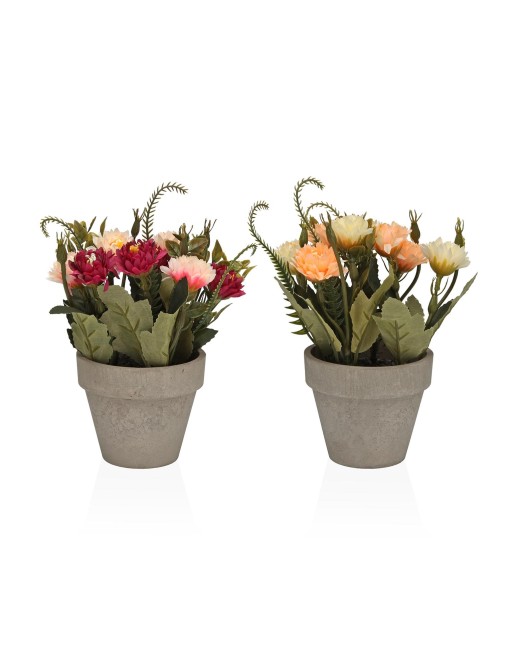 ASSORTMENT OF ARTIFICIAL POT MODEL CARNATIONS 26 CM