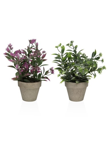 ASSORTIMENTS DE DEUX PLANTES MODÈLES DE FOIDE ARTIFICIEL DE 26CM