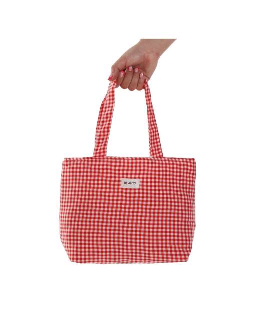 SAC MODÈLE FORMAT ROUGE VICHY