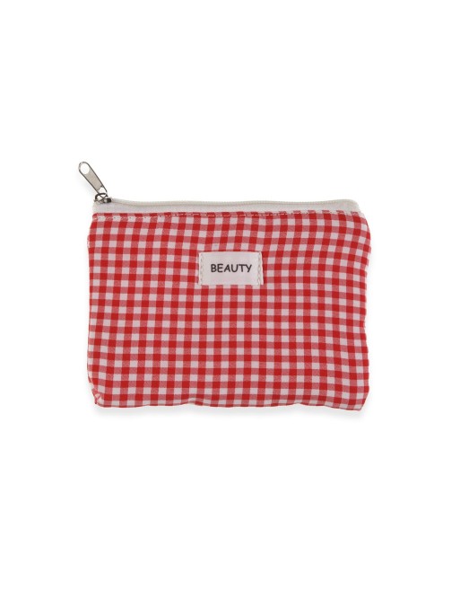 TROUSSE DE TOILETTE VICHY FORMAT ROUGE 17X12CM