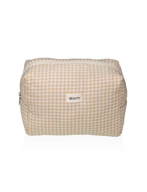 NECESER MODELO VICHY BEIGE GRANDE NECESER MODELO VICHY BEIGE GRANDE