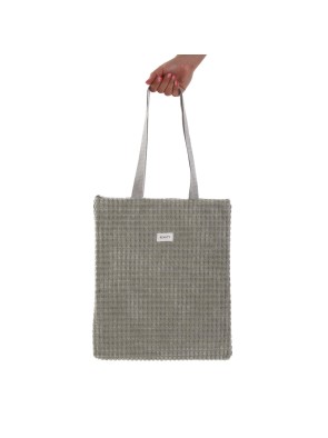 BOLSO MODELO BEAUTY GRIS 40x33 CM