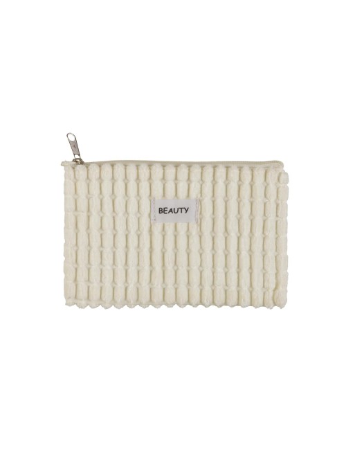 TROUSSE DE TOILETTE MODÈLE BEAUTÉ BLANC 17x12CM TROUSSE DE TOILETTE MODÈLE BEAUTÉ BLANC 17x12CM