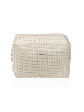 LARGE WHITE BEAUTY BAG