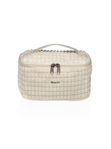 BEAUTY-MODELL WEISSER KULTURBEUTEL MIT GRIFF