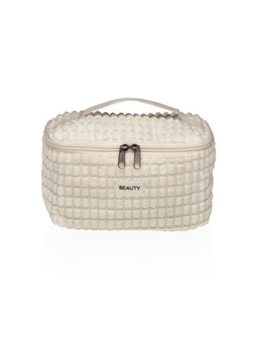 TROUSSE DE TOILETTE BLANCHE MODÈLE BEAUTÉ AVEC POIGNÉE