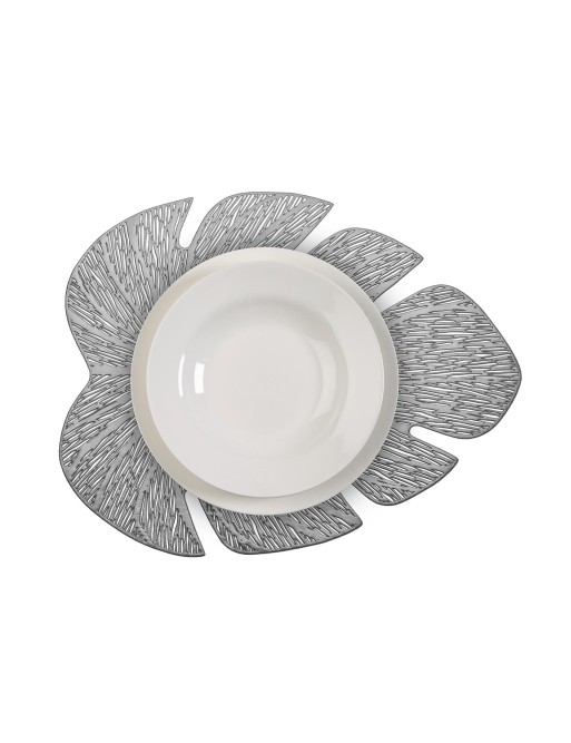 TISCHSET ODER TISCHSET MODELL BLATTSILBER