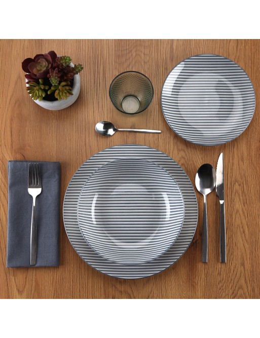 ART DE LA TABLE MODÈLE TRAZZO BLUE 18 PIÈCES ART DE LA TABLE MODÈLE TRAZZO BLUE 18 PIÈCES