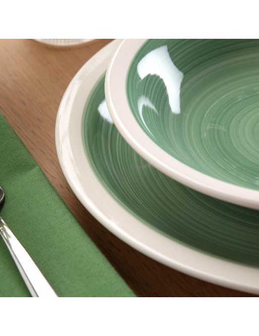 ORBIS GREEN MODEL TABLEWARE 18 PIECES