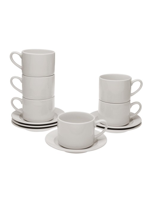 TAZA CON PLATO MODELO BLANCA 280ML TAZA CON PLATO MODELO BLANCA 280ML