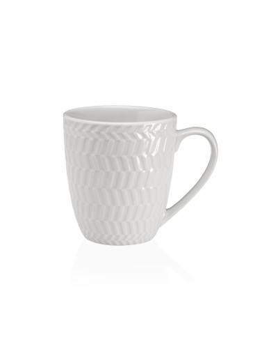 MUG OU MUG PETIT DÉJEUNER MODÈLE CHEVRON 350ML