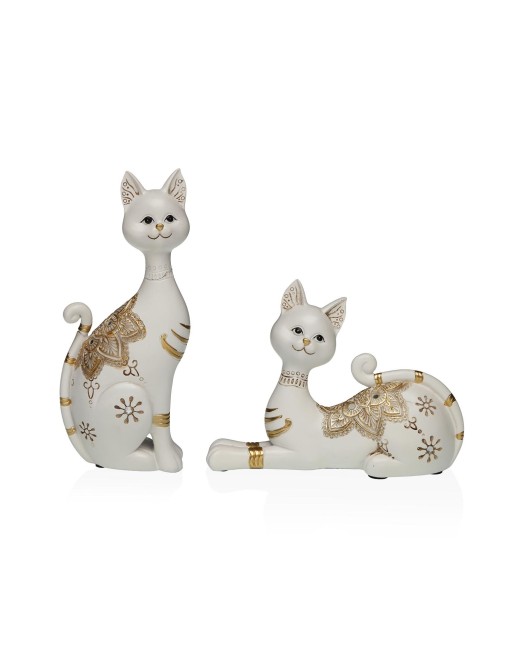 FIGURA DECORATIVA MODELO GATO BLANCO 20x14,5CM