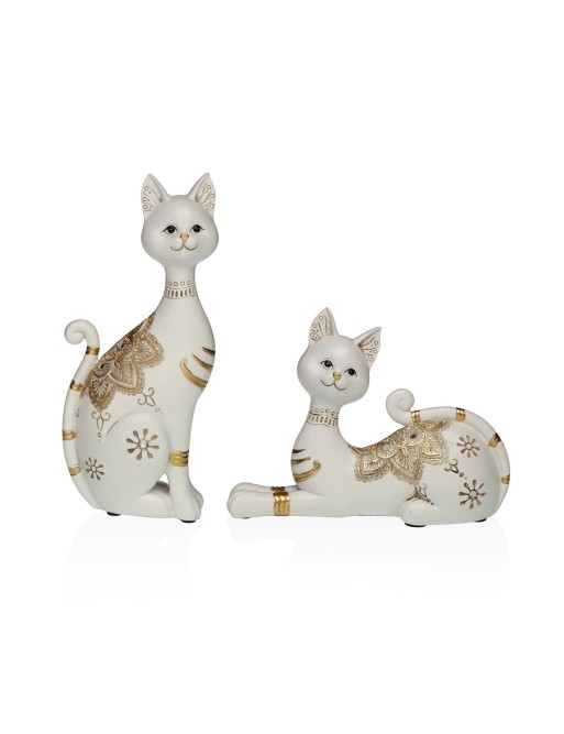 FIGURA DECORATIVA MODELO GATO BLANCO 10,5x24CM