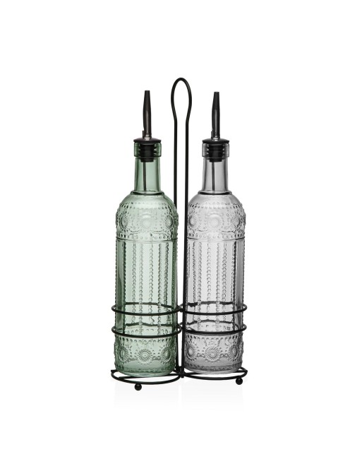 ACEITERA Y VINAGRERA DE CRISTAL DE 500 ML MODELO MIXTO